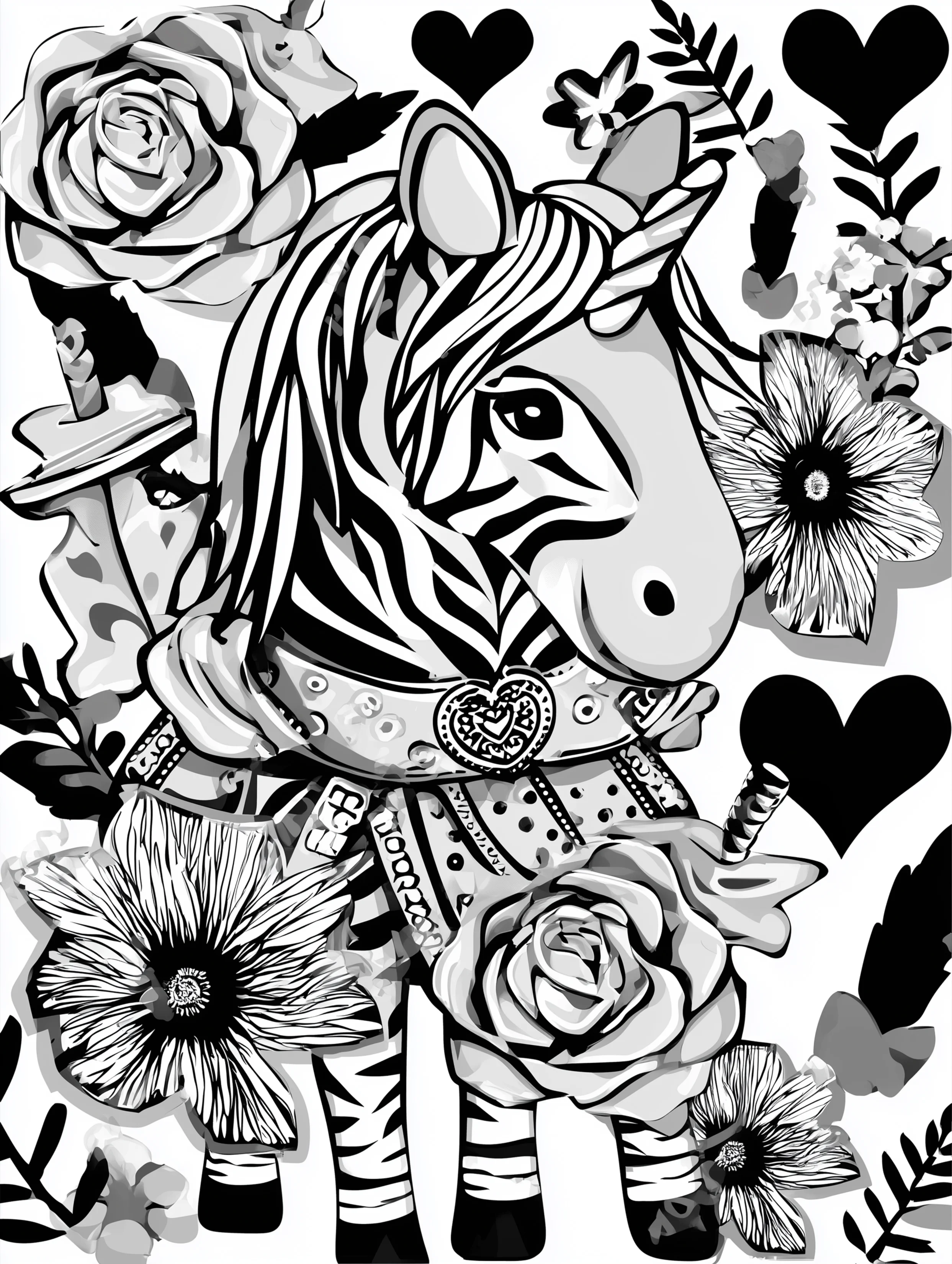 Free printable unicorn coloring page for adults featuring a royal unicorn